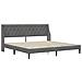 Struttura letto con materasso Grigio scuro 200 x 200 cm Velluto - Foto miniatura 4