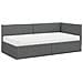 Struttura Letto Angolare con Materasso 2 pcs Grigio Velluto - Foto miniatura 4
