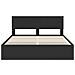 Struttura del letto Nero 160 x 200 cm Legno Ingegnerizzato - Foto miniatura 8