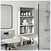Armadio da bagno a muro Grigio Cemento 40 x 10 x 60,5 cm - Foto miniatura 5