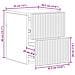 Mobiletto da notte a muro 2 pcs Bianco 33 x 34,5 x 40 cm - Foto miniatura 9