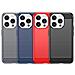 Custodia In Carbonio Flessibile Per Iphone 15 Pro - Nera - Foto miniatura 3