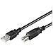 Cavo USB 2.0 A / B M / M 3.0 mt nero, polybag - Foto miniatura 1