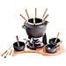 Fonduta Mezzaluna con Supporto set 17 pezzi Ghisa Bamboo - Foto miniatura 1