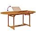 Set da Pranzo per Esterni 7 pz in Legno con Tavolo Estensibile - Foto miniatura 9