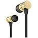 Auricolari In-ear Bluetooth Telecomando + Microfono Nero / oro - Foto miniatura 2