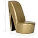 Poltrona A Forma Di Scarpa Con Tacco In Similpelle Oro - Foto miniatura 7