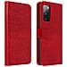 Custodia A Libro Samsung Galaxy S20 Fe Portacarte Funzione Supporto - Rosso - Foto miniatura 1