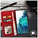 Custodia A Libro Samsung Galaxy S20 Fe Portacarte Funzione Supporto - Rosso - Foto miniatura 2