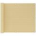 Schermo Frangivista per Balconi Beige 75x300 cm in HDPE - Foto miniatura 1