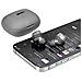 LE400W Auricolari In-Ear Wireless Bluetooth 5.0 con Custodia Ricarica e Controlli Touch Colore Grigio - Foto miniatura 3