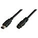 Cavo Ieee 1394B A 1394A 9 Pin Maschio / 4 Pin Maschio Doppia Schermtura Mt. 1.8 (Ak-1394B-184)  - Foto miniatura 2