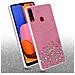Custodia Compatibile Con Samsung Galaxy A20s In Rosa Con Glitter - Coperchio Protettivo In Silicone Tpu Flessibile Con Glitter Scintillanti - Foto miniatura 3