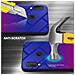 Custodia Compatibile Con Samsung Galaxy A20e In Viola - Rosso - Coperchio Protettivo Bicolore In Vetro Temperato E Silicone Tpu - Foto miniatura 3