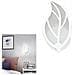 Applique Foglia In Vetro A Parete Luce Bianca Lampada Led Interno 7 W E32f - Foto miniatura 1
