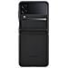 Cover Flap Ef-vf721lbegww Per Galaxy Z Flip4 Sm-f721b In Pelle Nero - Foto miniatura 4