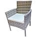 Salotto Da Giardino 4 Posti In Resina Mykonos - Foto miniatura 2