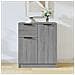 Credenza Grigio Sonoma 60x30x70 Cm In Legno Multistrato - Foto miniatura 1