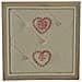 Portamemo Legno C /stoffa Rouge Quadro Cm47x47x7 - Foto miniatura 1