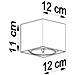 Lampada A Soffitto Blake Bianco Sl. 0698 - Moderno Lampade Da Soffitto Bianco 11x12x12 Cm - Foto miniatura 7