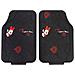 Coppia Di Tappetini Per Auto Minnie Mouse, In Pvc, Universali, 44 X 65 Cm, Di Colore Nero E Rosso - Foto miniatura 1