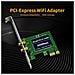 Scheda Pci Pci-e X1 Wifi Wireless Rete Connessione Computer Fisso Low Profile - Foto miniatura 4
