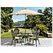 Set Da Giardino 4 Posti Metallo Marrone Con Ombrellone (16 Opzioni) Sapri - Foto miniatura 1