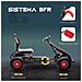 Go Kart A Pedali Per Bambini Da 5-12 Anni Con Sedile Regolabile E Ruote In Gonfiabili, Rosso - Foto miniatura 4