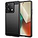 Custodia B-case Tpu Silicone Cover Case Per Xiaomi Redmi Note 13 Pro 4g Carbon Metal Black - Foto miniatura 1