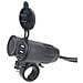 3 In1 Moto 3.1a Doppia Porta Usb Caricatore Staffa Voltmetro Temperatura Black+red - Foto miniatura 3