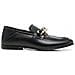 Chain Loafer Mocassino Pelle Scarpe Donna Nero Eu 37, Fw0fw06843 Bds - Foto miniatura 2