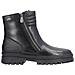 Black Casual Closed Ladies Mid Height Boots Stivaletti Pelle Scarpe Donna Nero Eu 37, Z5452-00 - Foto miniatura 3