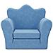 Divano Letto per Bambini Blu in Morbido Peluche - Foto miniatura 4