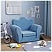 Divano Letto per Bambini Blu in Morbido Peluche - Foto miniatura 9
