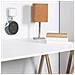 Porta Spina Per Amazon Echo Dot (gen 3) 18x4x10 Cm. Colore Bianco - Foto miniatura 4