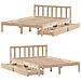 Letto senza Materasso 120x190 cm in Legno Massello di Pino - Foto miniatura 6