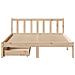 Letto senza Materasso 120x190 cm in Legno Massello di Pino - Foto miniatura 9