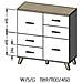 KOMODA LOTTA 110 2D4S WOT+B credenza per soggiorno 2 porta /porte - Foto miniatura 6