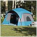 Tenda Familiare Cabina per 6 Persone Blu Impermeabile - Foto miniatura 3