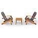 Set Salotto da Giardino Adirondack 3pz Legno Massello di Acacia - Foto miniatura 1