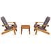 Set Salotto da Giardino Adirondack 3pz Legno Massello di Acacia - Foto miniatura 3