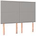 Giroletto a Molle con Materasso Grigio Chiaro 140x200cm Tessuto - Foto miniatura 6