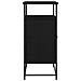 Mobile Nero Rovere 69x35x80 cm Legno ingegnerizzato e Acciaio - Foto miniatura 7