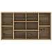Panca per scarpe Altro rovere artigianale 103 x 30 x 54.5 cm - Foto miniatura 5