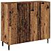 Credenza Marrone 90 x 34 x 80 cm Legno multistrato - Foto miniatura 1