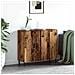 Credenza Marrone 90 x 34 x 80 cm Legno multistrato - Foto miniatura 2
