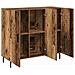 Credenza Marrone 90 x 34 x 80 cm Legno multistrato - Foto miniatura 5