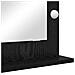 Specchio da Vanità con specchio Rovere Nero 70 x 50 x 18 cm - Foto miniatura 5