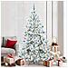 Albero di Natale Artificiale con Rami Pieghevoli Bianco 210 cm - Foto miniatura 2
