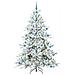 Albero di Natale Artificiale con Rami Pieghevoli Bianco 210 cm - Foto miniatura 3